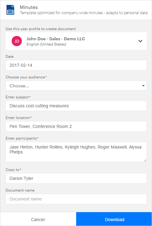 What is a form? – Templafy One Help center