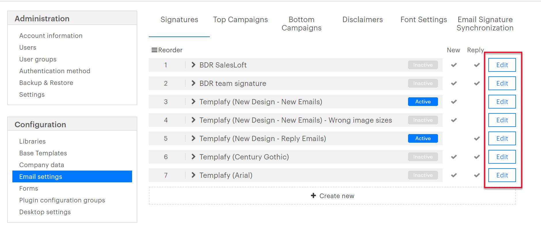 How to setup filters for email signatures and email campaigns